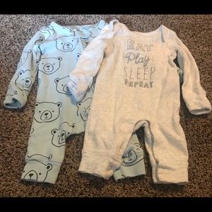 Carter’s Newborn Baby Boy Sleeper Lot